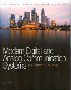 B. P. Lathi, Zhi Ding - Modern Digital and Analog Communication Systems-Oxford University Press (2009)