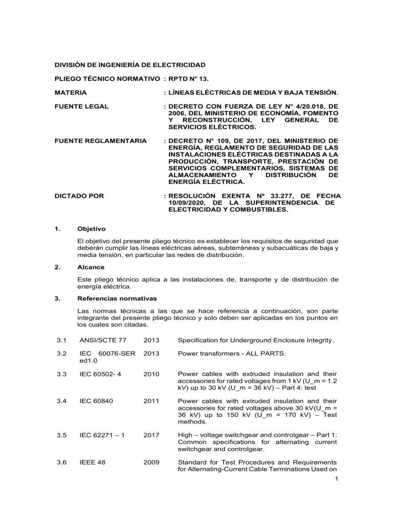 Pliego-Técnico-Normativo-RPTD-N°13-Líneas-eléctricas-de-media-y-baja ...