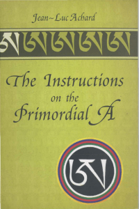 The Instructions on the Primordial A (Achard,  Jean-Luc) (Z-Library)