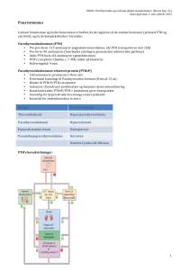 Parathyroidea & Calcium/Fosfat Metabolisme Forel&aelig;sningsnoter