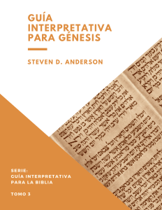 Guía Interpretativa para Génesis, ANDERSON, Steven