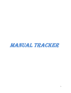 Manual Tracker