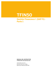 TFIN50 Gestion Financiera I SAP FI Parte