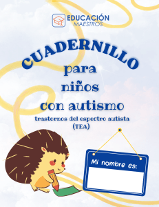 Cuadernillo Actividades para Niños y Niñas con Autismo (TEA) - EDUCACION MAESTROS