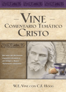 Comentario Temático Vine-Cristo