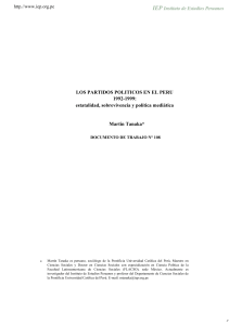 partidos politicos en el Peru