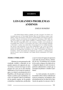Los grandes problemas andinos
