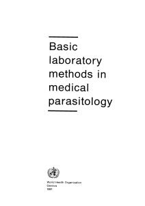 Basic laboratory methods in medical Parasitology