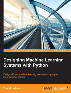 Designing Machine Learning Systems with Python 2016