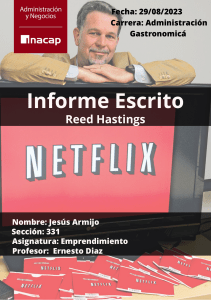 Informe emprendimiento Netflix