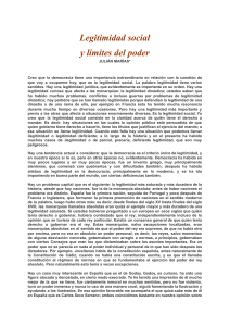 111-Legitimidad social y límites del poder. Julián Marías