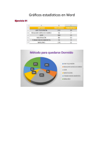 Gráficos estadísticos en Word