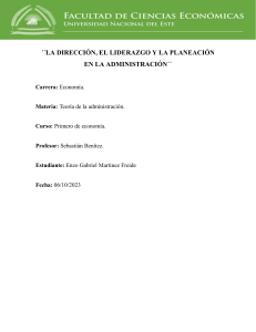 Trabajo Practico de Administración  (Enzo Martinez)