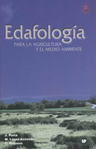 Porta Casanellas. Edafología para la agricultura y el medio ambiente 3a. ed.