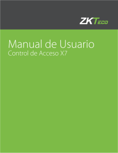 X7 Manual de Usuario