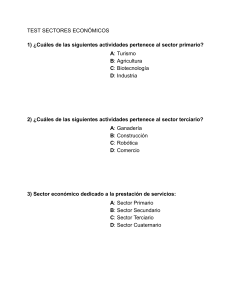 Test sectores económicos