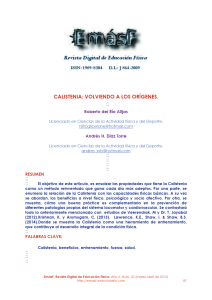 2009 - CALISTENIA  VOLVIENDO A LOS ORÍGENES. - PDF Descargar libre