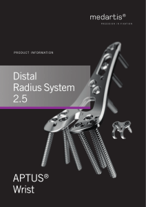 WRIST-11000001 v4 Distal Radius System 2.5 Product Information