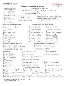 Formulario de Cálculo diferencial e integral - Copy