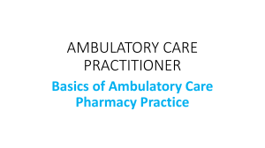 Ambulatory Care Practitioners