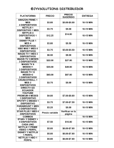 PLATAFORMA PRECIOS NUEVOS