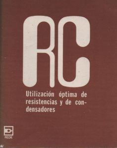 RC Utilización óptima de resistencias y de condensadores-REDE-1976