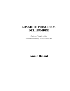 Annie Besant - Los siete principios del hombre
