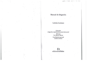 Lorenzo - Manual de litigación