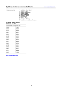 datos de equilibrio de sistemas binarios