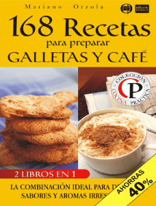 168 recetas para preparar galletas y café