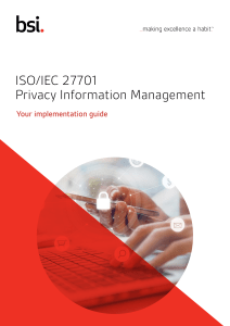 Implementation Guide ISO-IEC 27701