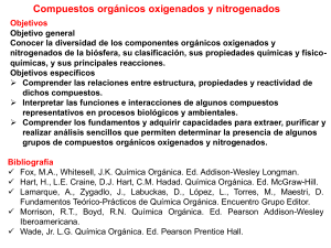 Compuestos Orgánicos Oxigenados y Nitrogenados