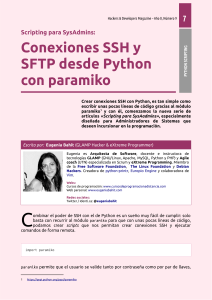 Paramiko - Conexiones SSH y SFTP