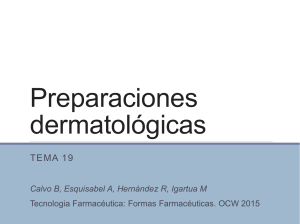 Preparaciones dermatologicas