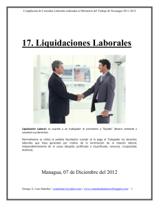 01 Consulta 19 MITRAB - Aspectos a considerar en una Liquidación Laboral en Nicaragua