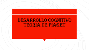 DESARROLLO COGNETIVO TEORIA DE PIAGET