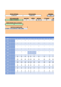 Trabajo fin de curso - Tarifas para hotel ficticio