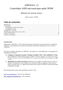 ASIO4ALL v2 Manual de instrucciones