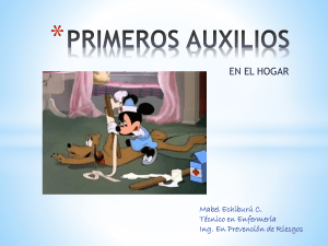 primeros auxilios para el hogar