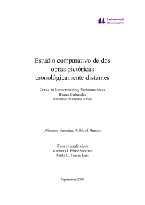 Estudio comparativo de dos obras cronologicamente distantes 