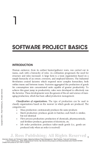 Chapter 1 Software Project Basics Mastering Software Project Management Best Practic