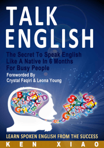  OceanofPDF.com Talk English  The Secret To Speak English - Ken Xiao MS 