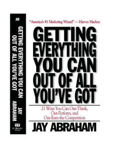 Getting Everything You Can Out Of All You Got-Full Book