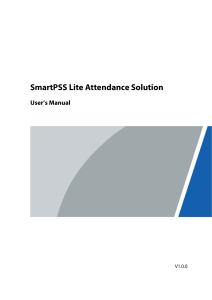 SmartPSSLite Attendence Manual Eng