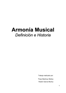Armonia Musical. Definición e Historia