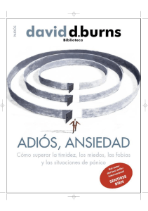 ADIOS ANSIEDAD DAVID BURNS