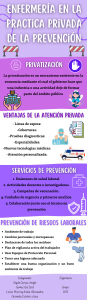 Infografía sobre la enfermeria en la practica privada en la prevencion