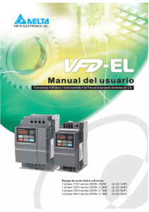 VFD-EL manual sp termo