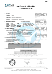 certificado de calibracion de equipo de monitoreo