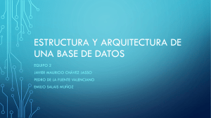 Estructura y arquitectura de una base de datos